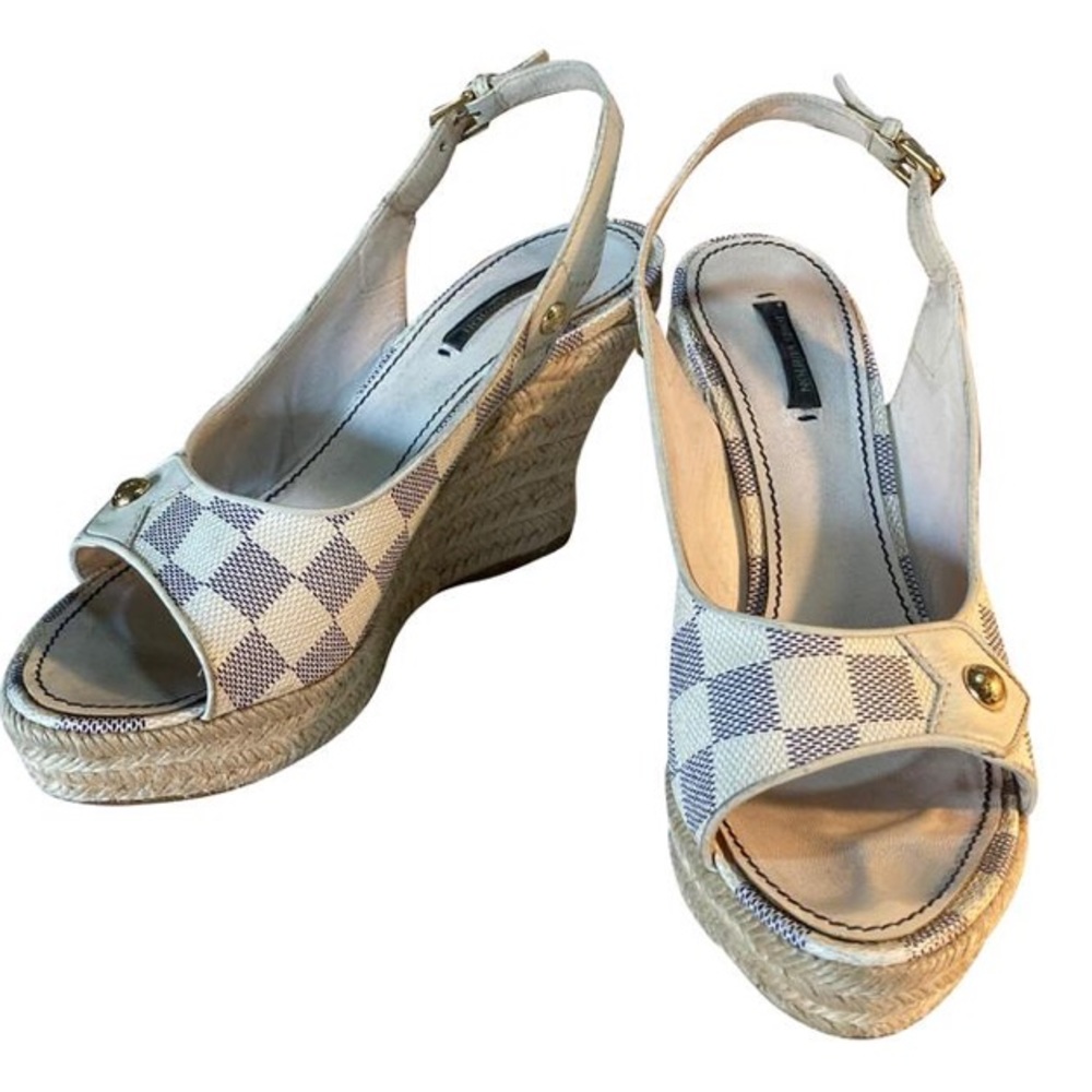 Louis Vuitton rope wedge
